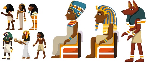  وکتور نماد های مصر-وکتور فرعون-وکتور فراعنه-وکتور سنبل های مصری-وکتور مصری-فایل کورل