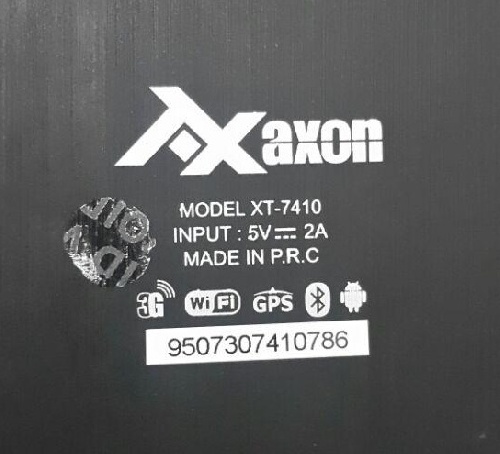 فایل فلش اورجینال  تبلت AXaxon axon XT-7410 با پردازشگر Spreadtrum (SPD SC7731)