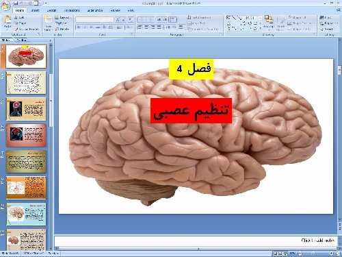   پاورپوینت فصل چهارم علوم تجربی پایه هشتم تنظیم عصبی