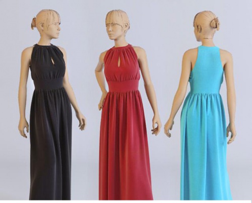  دانلود آبجکت مانکن زن برای مزون و فروشگاه لباس زنانه 3