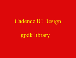 کتابخانه 45 نانومتر کیدنس gpdk- Cadenece 45nm Library