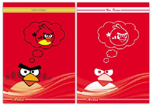  طرح لایه باز جلد دفتر شامل دو فایل angry birds