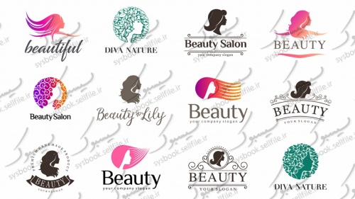  مجموعه لوگوی آماده با موضوع سالن زیبایی Beauty Salon
