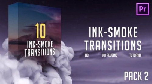  دانلود پروژه پریمیر ترانزیشن دود و جوهر Ink-Smoke Transitions (Pack 2)