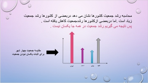  فایل پاورپوینت کنفرانس درس سیزدهم مطالعات اجتماعی پایه هفتم درباره جمعیت