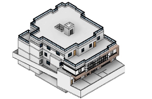  پروژه کامل رویت شامل مدل 3 بعدی فرم و نقشه های های معماری با موضوع مسکونی
