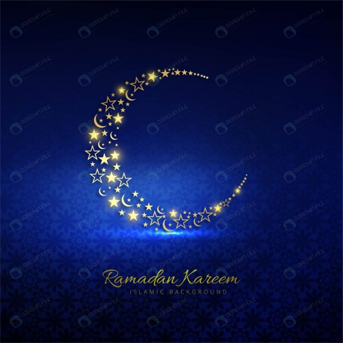  پوستر رمضان طرح ماه و ستاره
