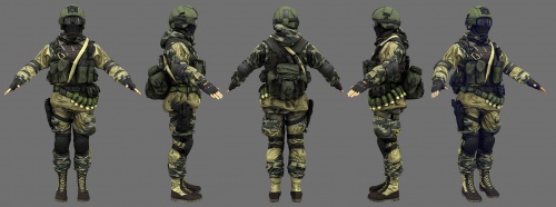  مدل سه بعدی سرباز RUS