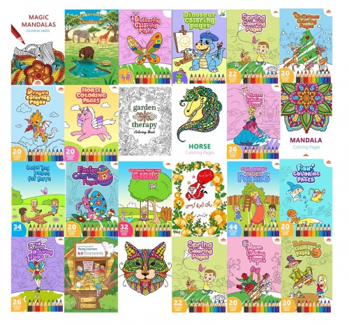  دانلود 23 PDF مخصوص رنگ آمیزی کودکان و بزرگسالان (دفتررنگ آمیزی)