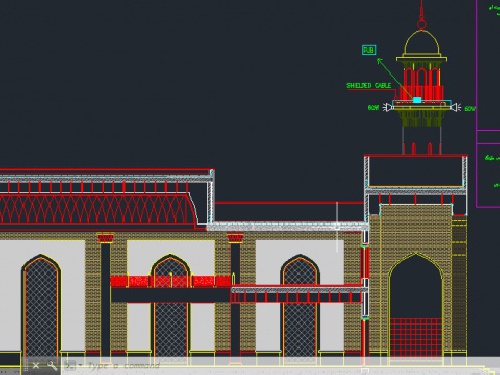  نقشه برق مسجد