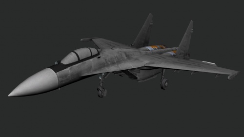  مدل سه بعدی جت جنگنده SU-35BM