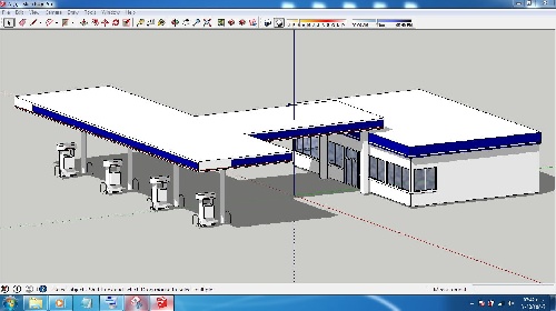  طرح اسکچاپ 3 بعدی پمپ بنزین.....A5