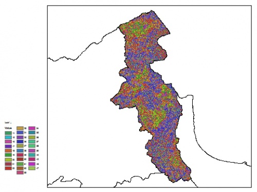  نقشه ظرفیت تبادلی کاتیون خاک در عمق 30 سانتیمتری استان اردبيل
