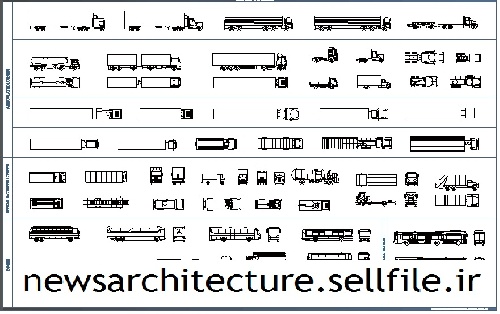  بلوک اتوکد اتوبوس و کامیون 
