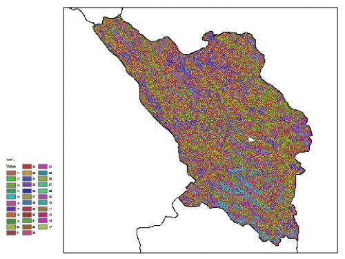  نقشه ظرفیت تبادلی کاتیون خاک در عمق 60 سانتیمتری استان چهارمحال و بختياري