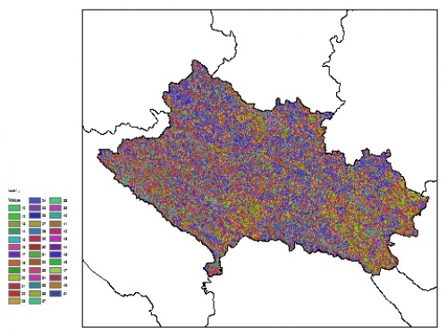  نقشه ظرفیت تبادلی کاتیون خاک در عمق 60 سانتیمتری استان لرستان