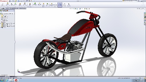  موتور سیکلت طراحی شده در کتیا