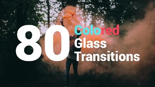  دانلود پروژه آماده  پریمیر 80ترانزیشن شیشه ای نگی  80Colored Glass Transitions