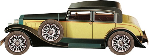  فایل دانلودی ماکت اتومبیل کلاسیک HISPANO مدل 1934
