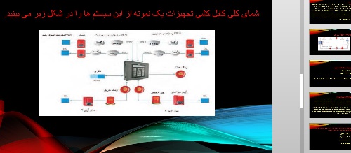  دانلود پاورپوینت سیستم های اطفا و اعلام حریق