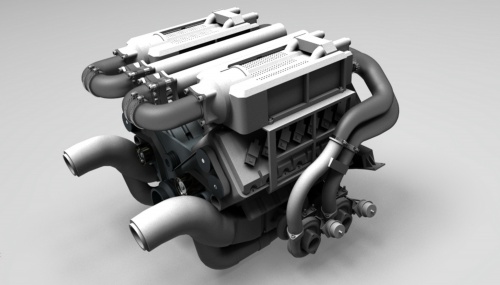  پروژه و مدل آماده موتور بوگاتی