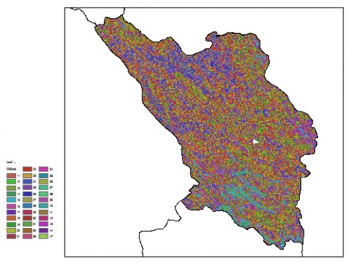  نقشه ظرفیت تبادلی کاتیون خاک در عمق 15 سانتیمتری استان چهارمحال و بختياري