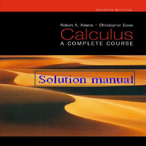  حل المسائل کتاب ریاضیات آدامز ویرایش7